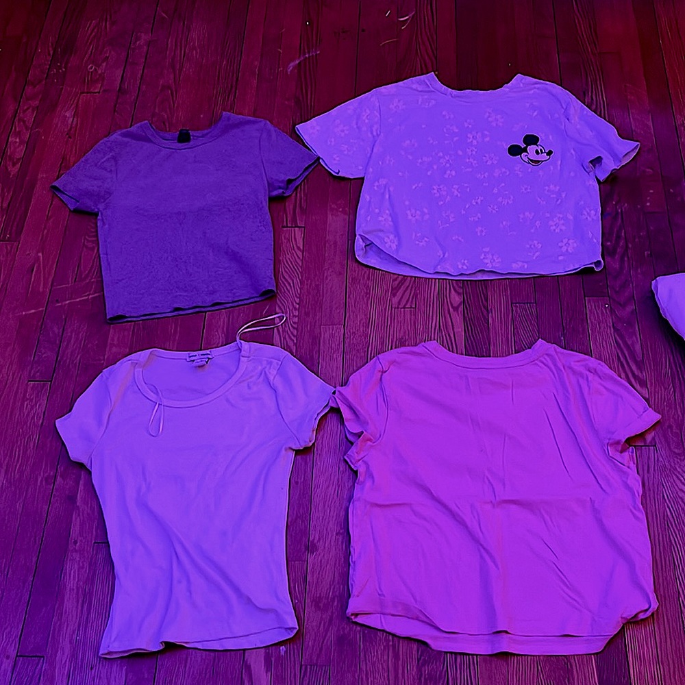 Selling shirts xs/s - pink- mickey shirt - preppy- grey- white